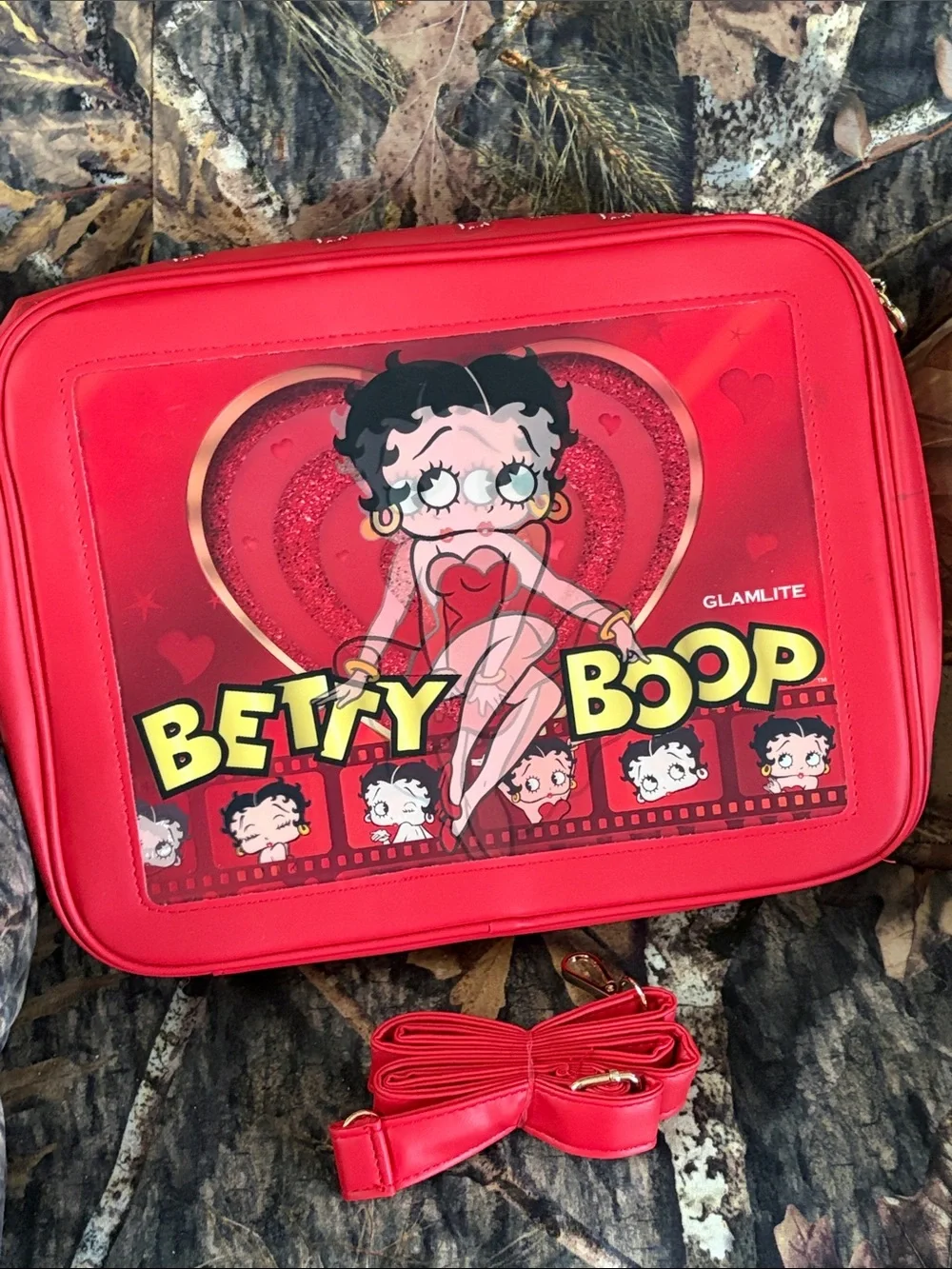 GlamLite Betty Boop Red Crossbody Bag